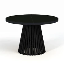 Runder Ausziehbarer Esstisch DOVER mit LAMELLEN