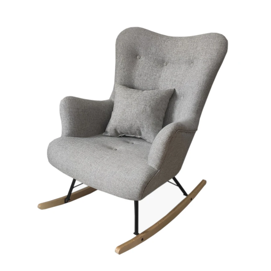 SELVI Schaukelstuhl mit Schaukelkufen