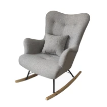 SELVI Schaukelstuhl mit Schaukelkufen