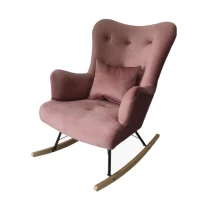 SELVI Schaukelstuhl mit Schaukelkufen