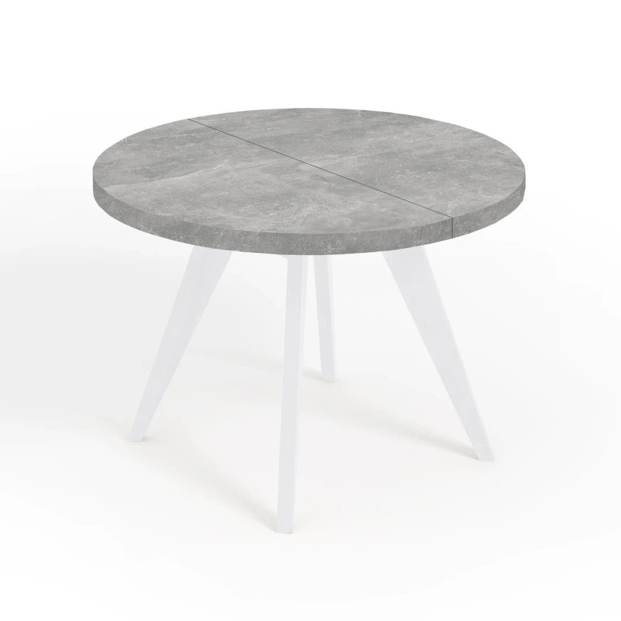 LORA 90 100 LOFT industrieller runder Holztisch