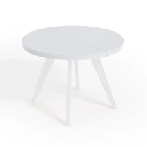 LORA 90 100 LOFT industrieller runder Holztisch