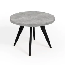 LORA 90 100 LOFT industrieller runder Holztisch