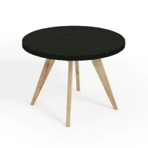 LORA 90 100 LOFT industrieller runder Holztisch