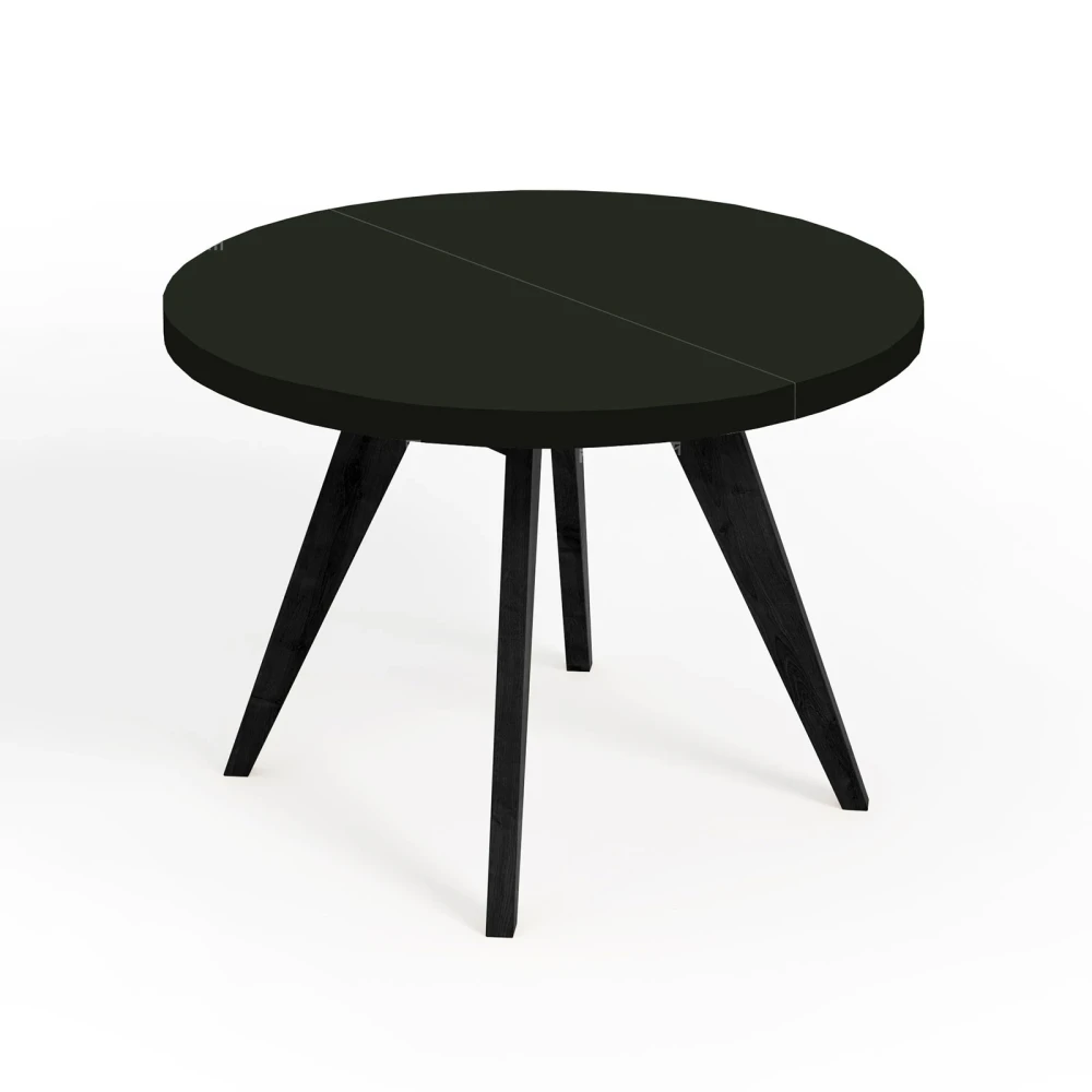 LORA 90 100 LOFT industrieller runder Holztisch