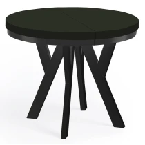 Runder Ausziehbarer Esstisch PERO 90 100 LOFT industrieller runder Holztisch