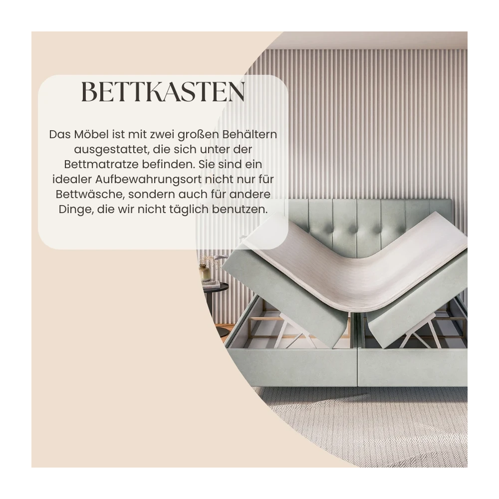 Boxspringbett DIVA 140x200 cm Boxspringbett DIVA 140x200 cm