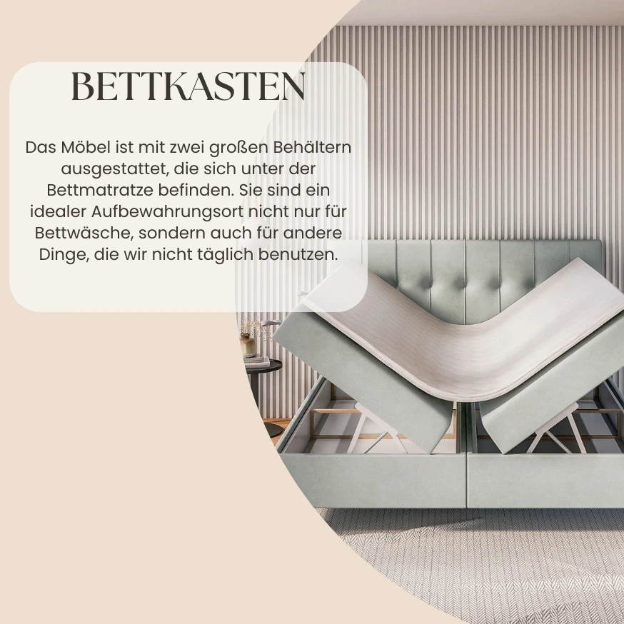 Boxspringbett DIVA 160x200 cm Boxspringbett DIVA 160x200 cm