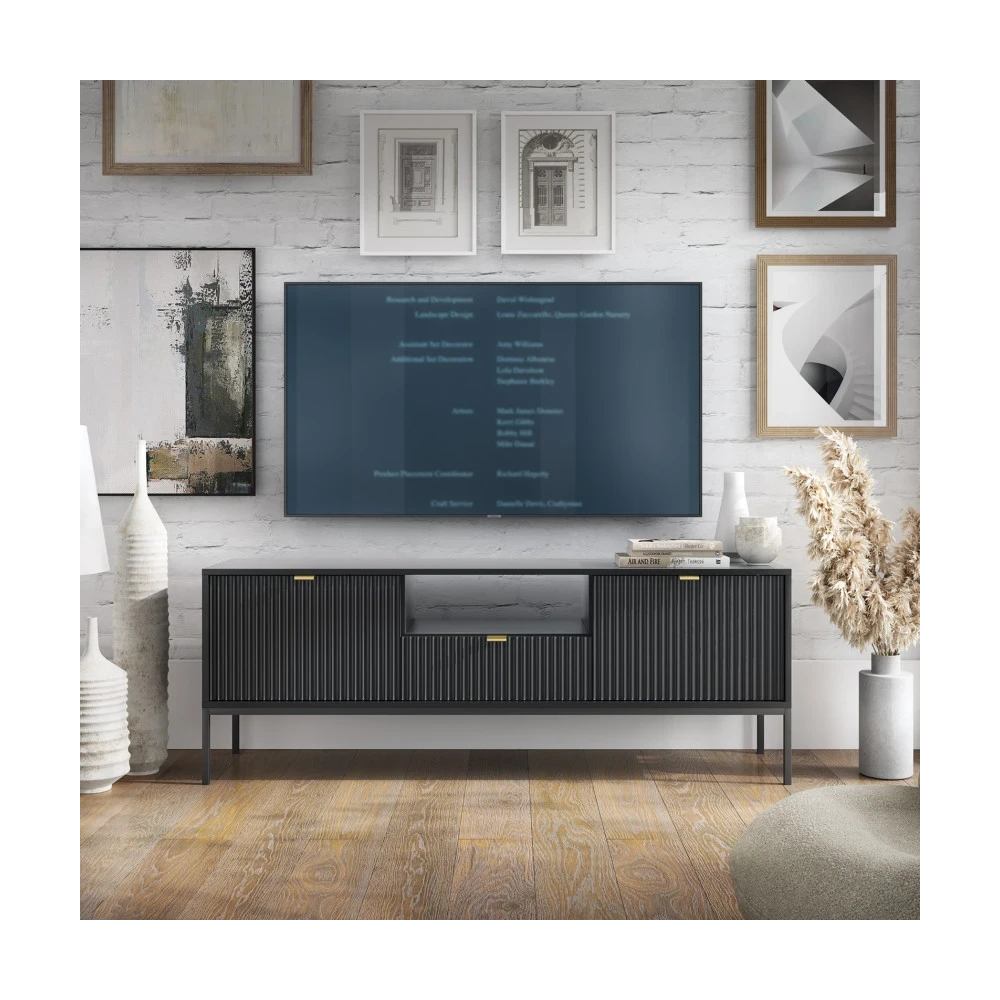 TV-Schrank KARI RTV154 mit geriffelten Fronten TV-Schrank KARI RTV154 mit geriffelten Fronten