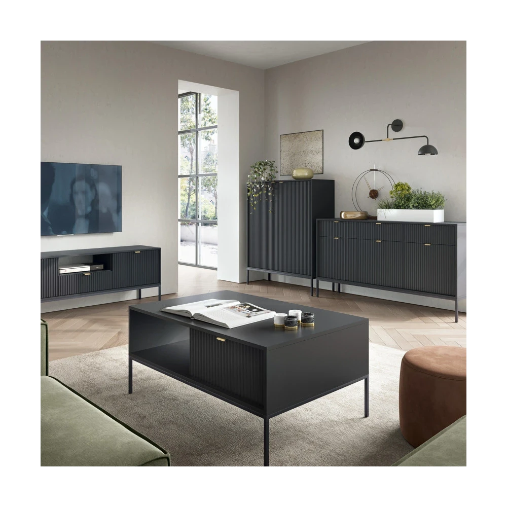 TV-Schrank KARI RTV154 mit geriffelten Fronten TV-Schrank KARI RTV154 mit geriffelten Fronten