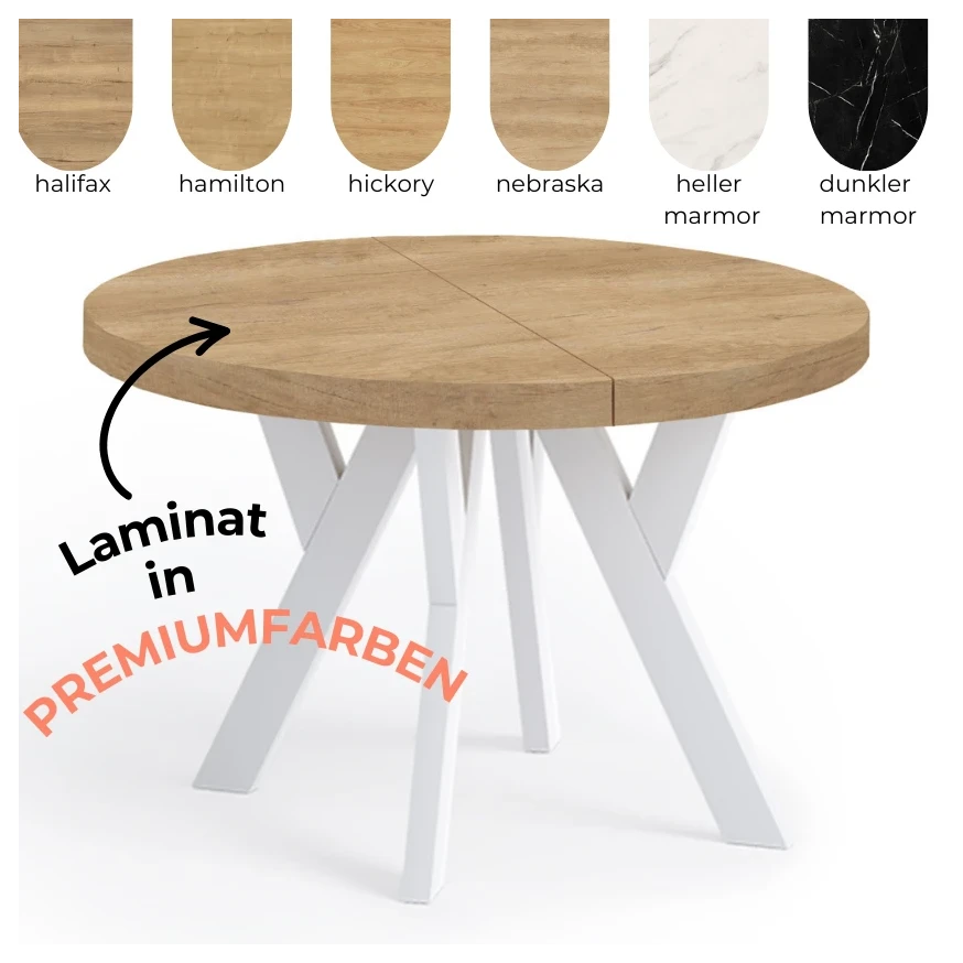 Esstisch PERO laminiert in Farben+