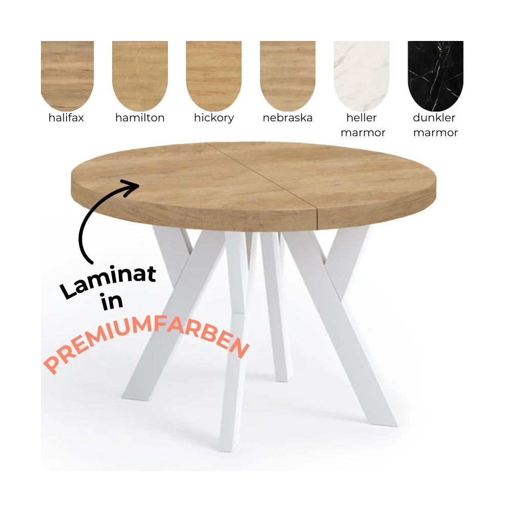Esstisch PERO laminiert in Farben+