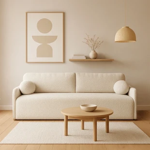 Schlafsofa GLORI modernes skandinavisches Sofa für das Wohnzimmer