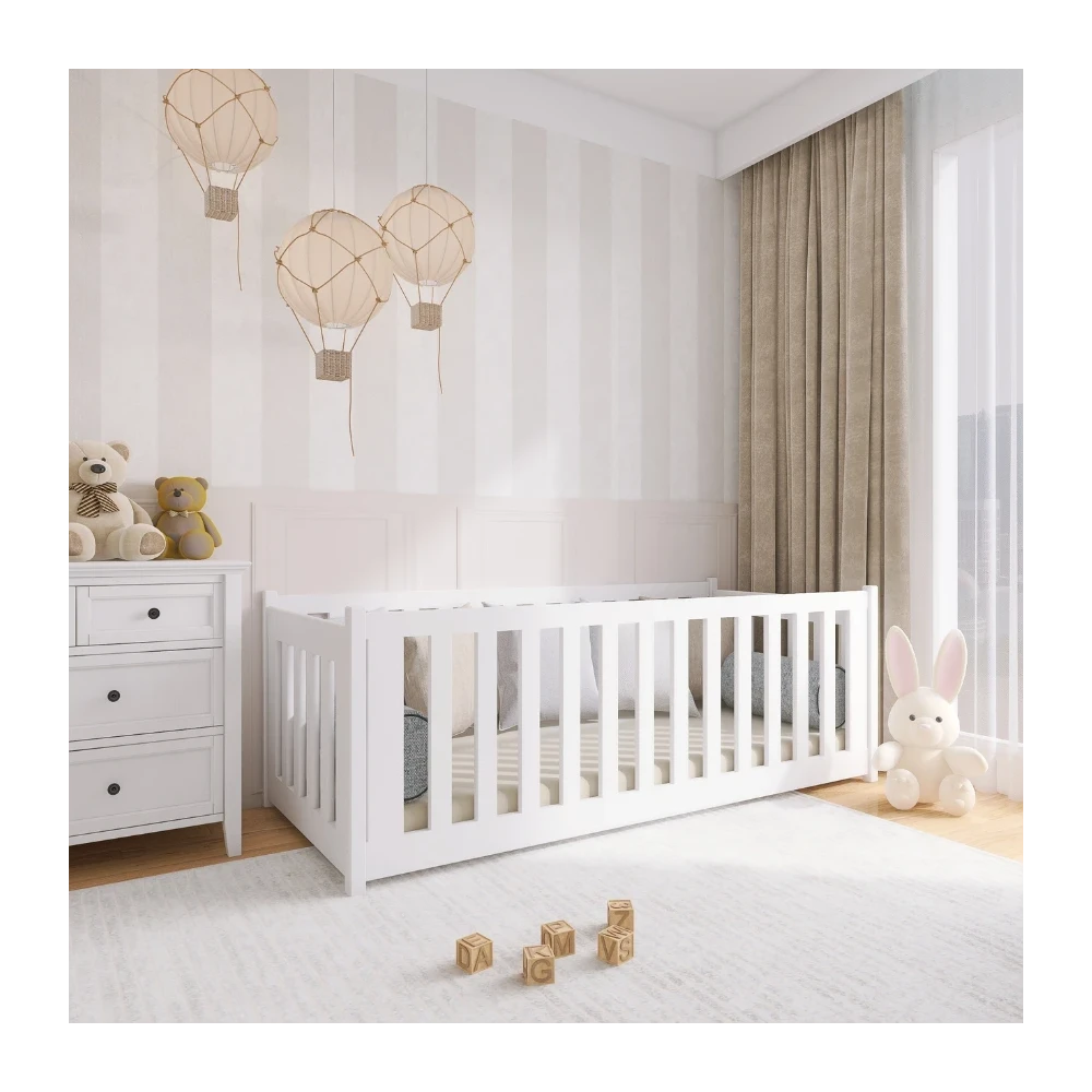 Babybett VISION mit Schutzgitter zur Auswahl