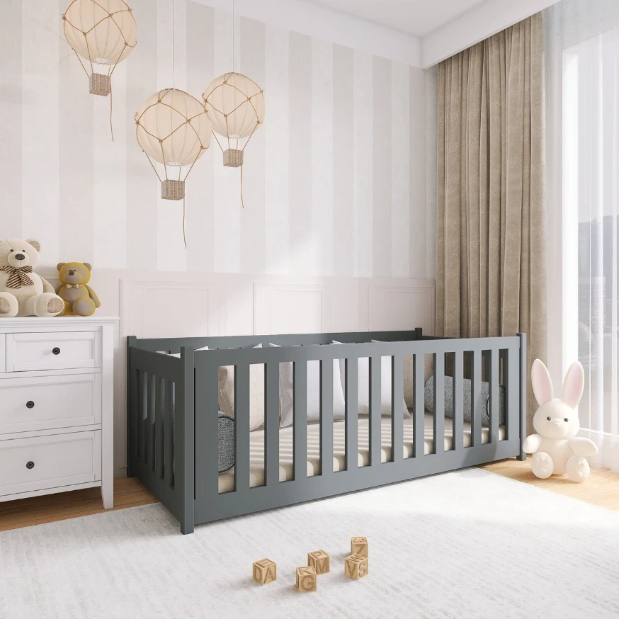 Babybett VISION mit Schutzgitter zur Auswahl