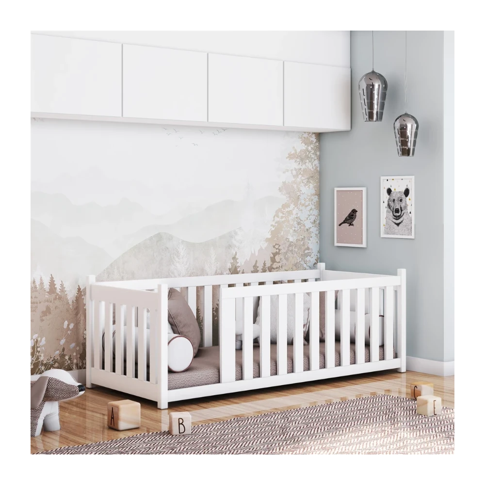 Babybett VISION mit Schutzgitter zur Auswahl