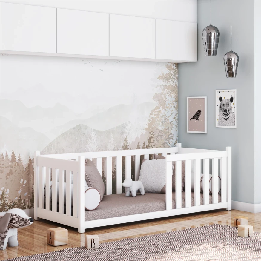 Babybett VISION mit Schutzgitter zur Auswahl