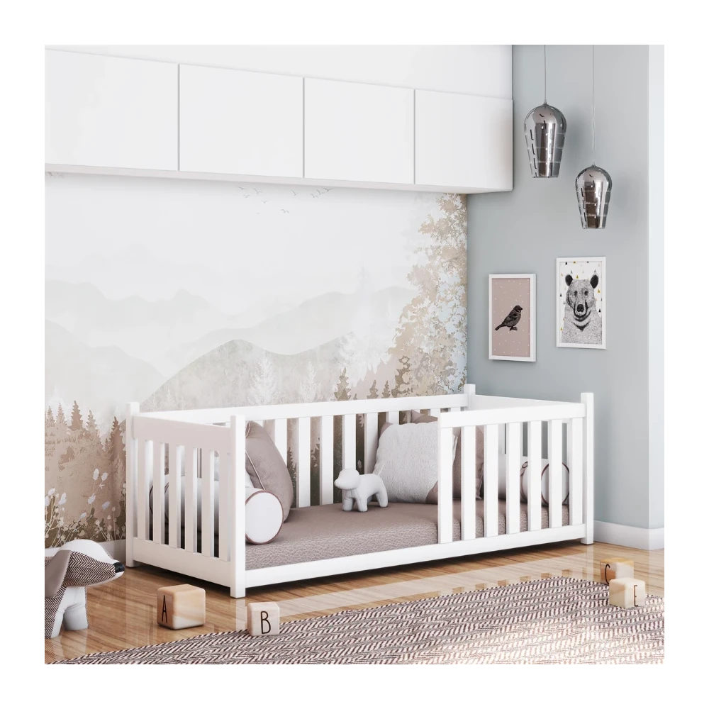 Babybett VISION mit Schutzgitter zur Auswahl