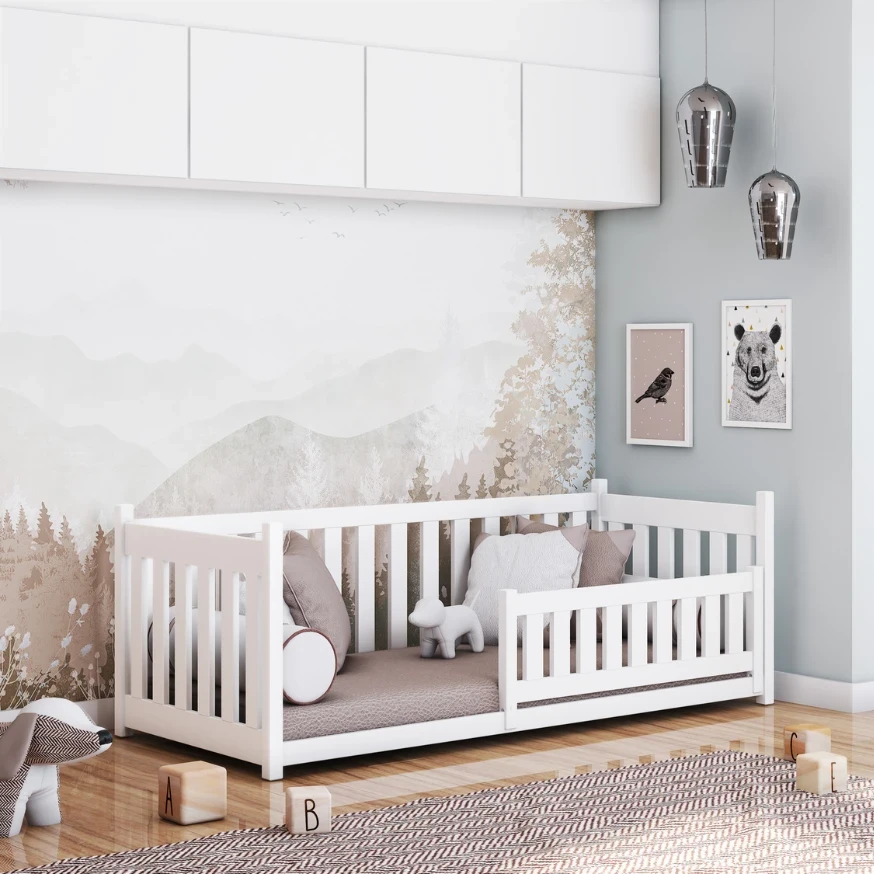 Babybett VISION mit Schutzgitter zur Auswahl