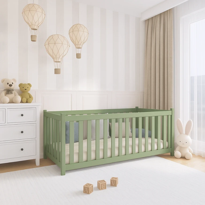 Babybett VISION mit Schutzgitter zur Auswahl