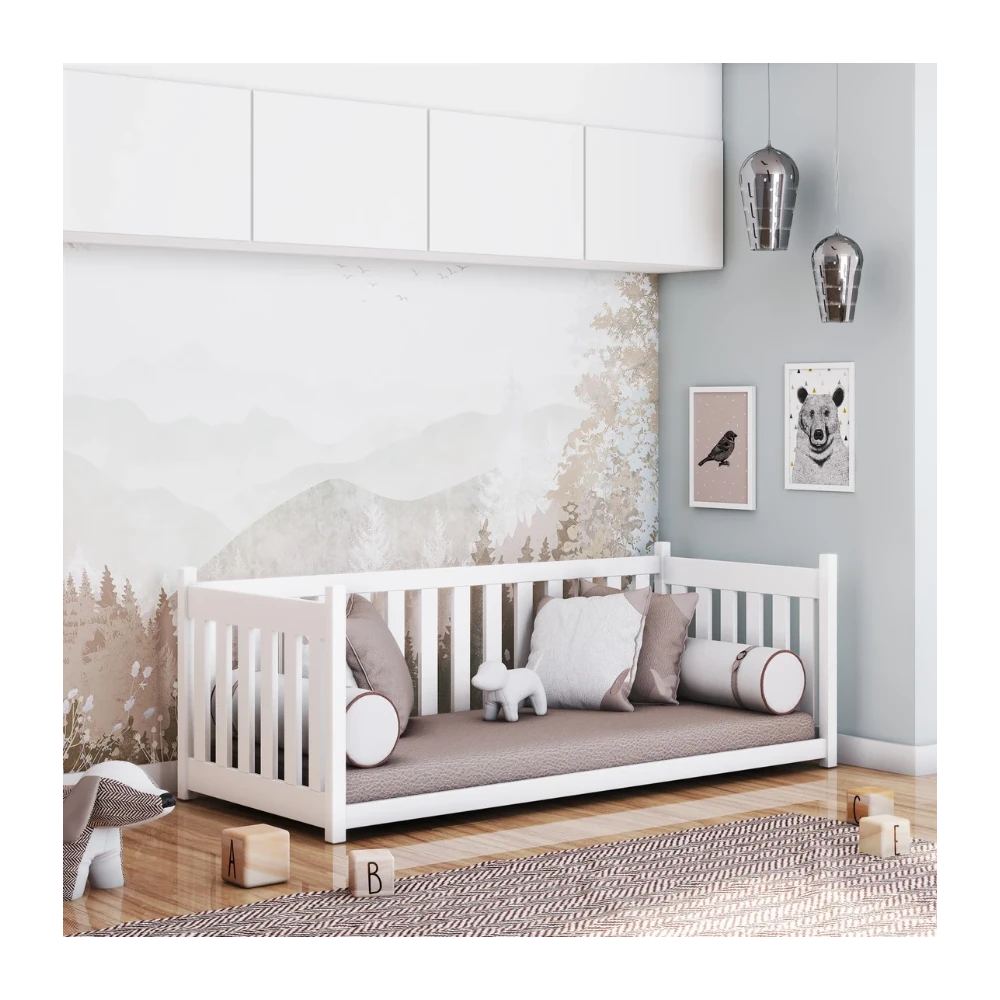 Babybett VISION mit Schutzgitter zur Auswahl