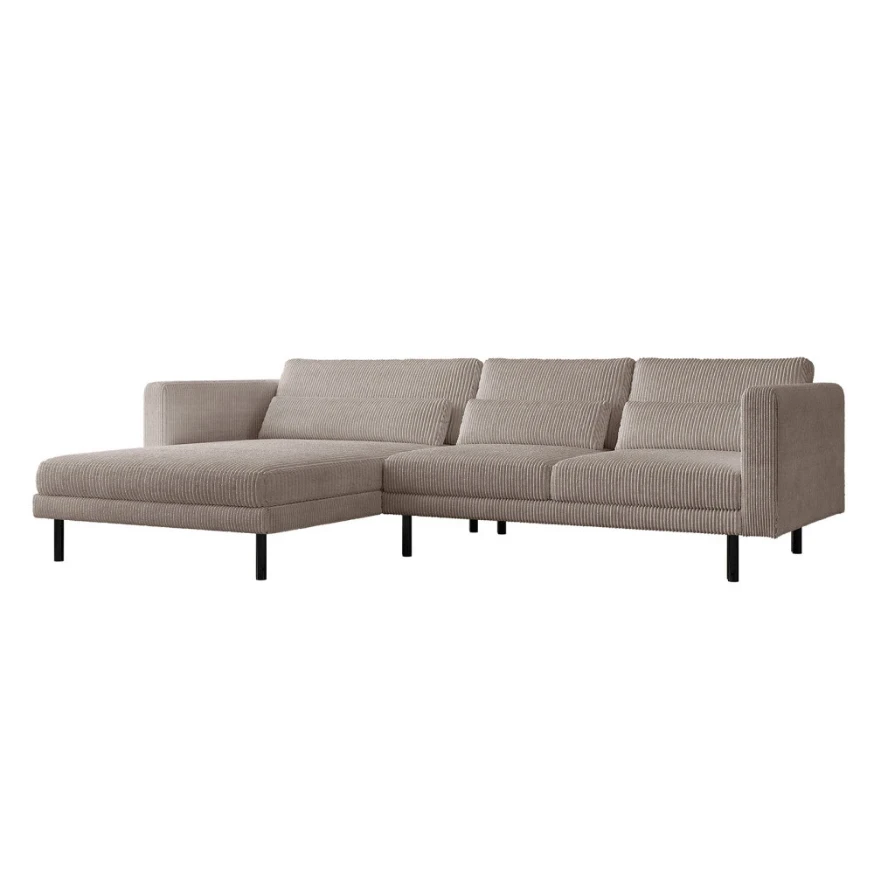 Ecksofa DUNI L universell nicht klappbar auf hohen Beinen