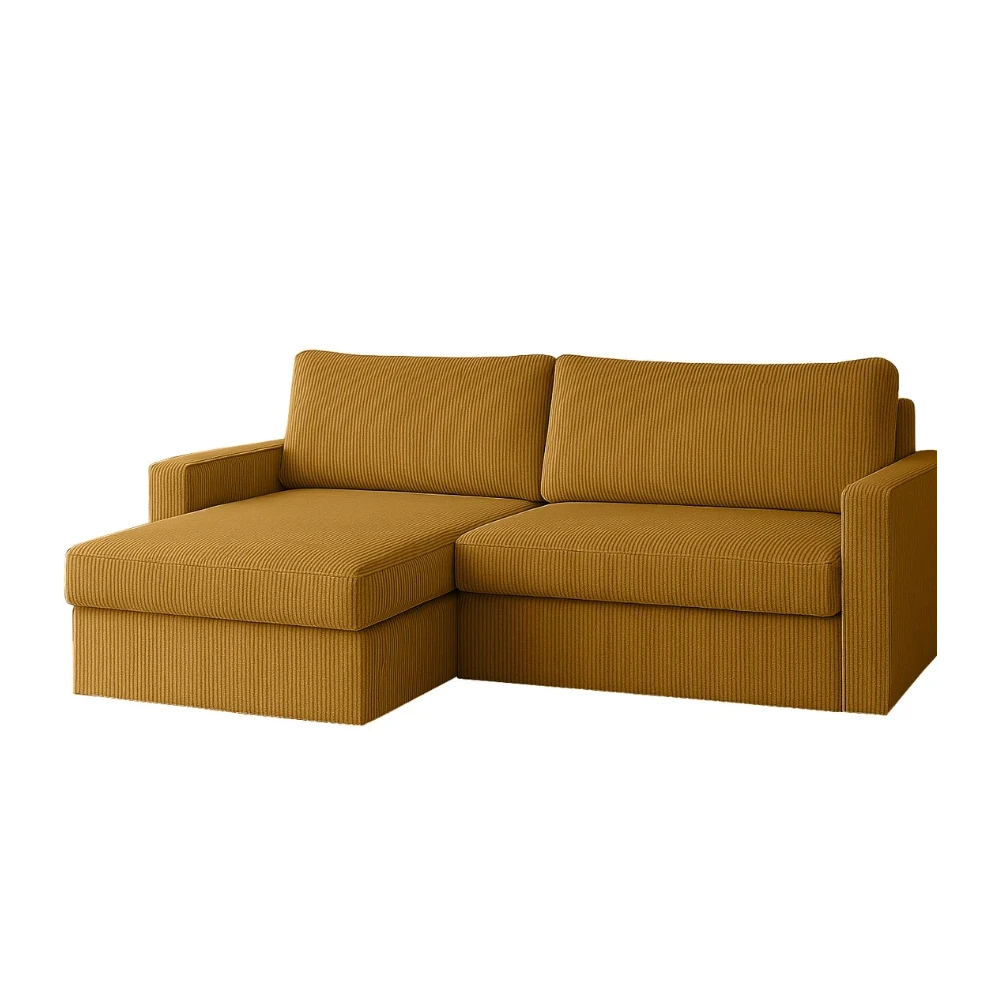 FLUX MINI L-förmiges minimalistisches Ecksofa mit Schlaffunktion FLUX MINI L-förmiges minimalistisches Ecksofa mit Schlaffunktion