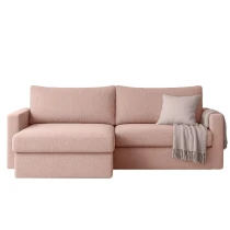 FLUX MINI L-förmiges minimalistisches Ecksofa mit Schlaffunktion