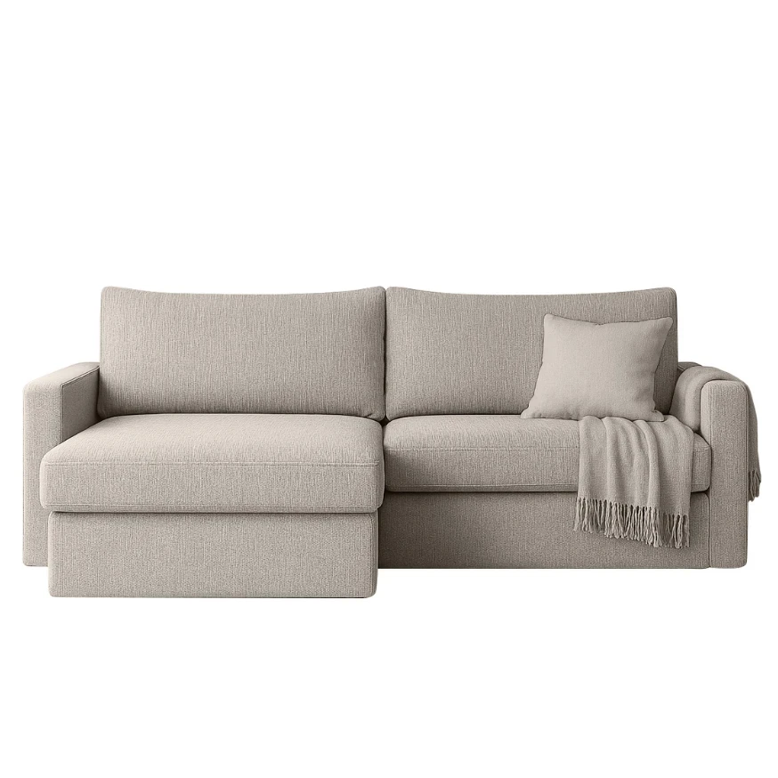 FLUX MINI L-förmiges minimalistisches Ecksofa mit Schlaffunktion FLUX MINI L-förmiges minimalistisches Ecksofa mit Schlaffunktion