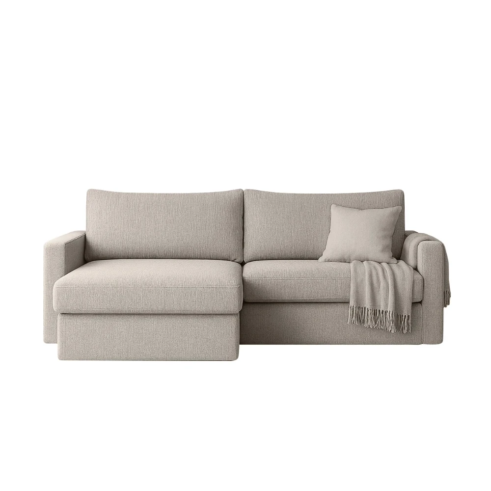 FLUX MINI L-förmiges minimalistisches Ecksofa mit Schlaffunktion FLUX MINI L-förmiges minimalistisches Ecksofa mit Schlaffunktion