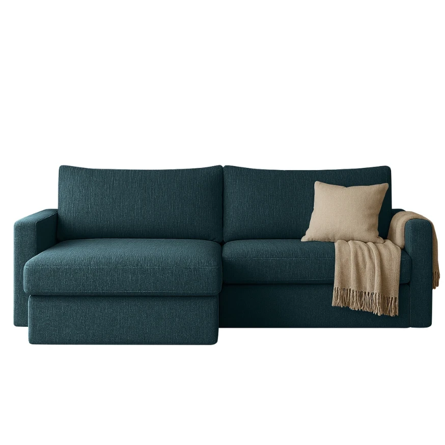 FLUX MINI L-förmiges minimalistisches Ecksofa mit Schlaffunktion FLUX MINI L-förmiges minimalistisches Ecksofa mit Schlaffunktion