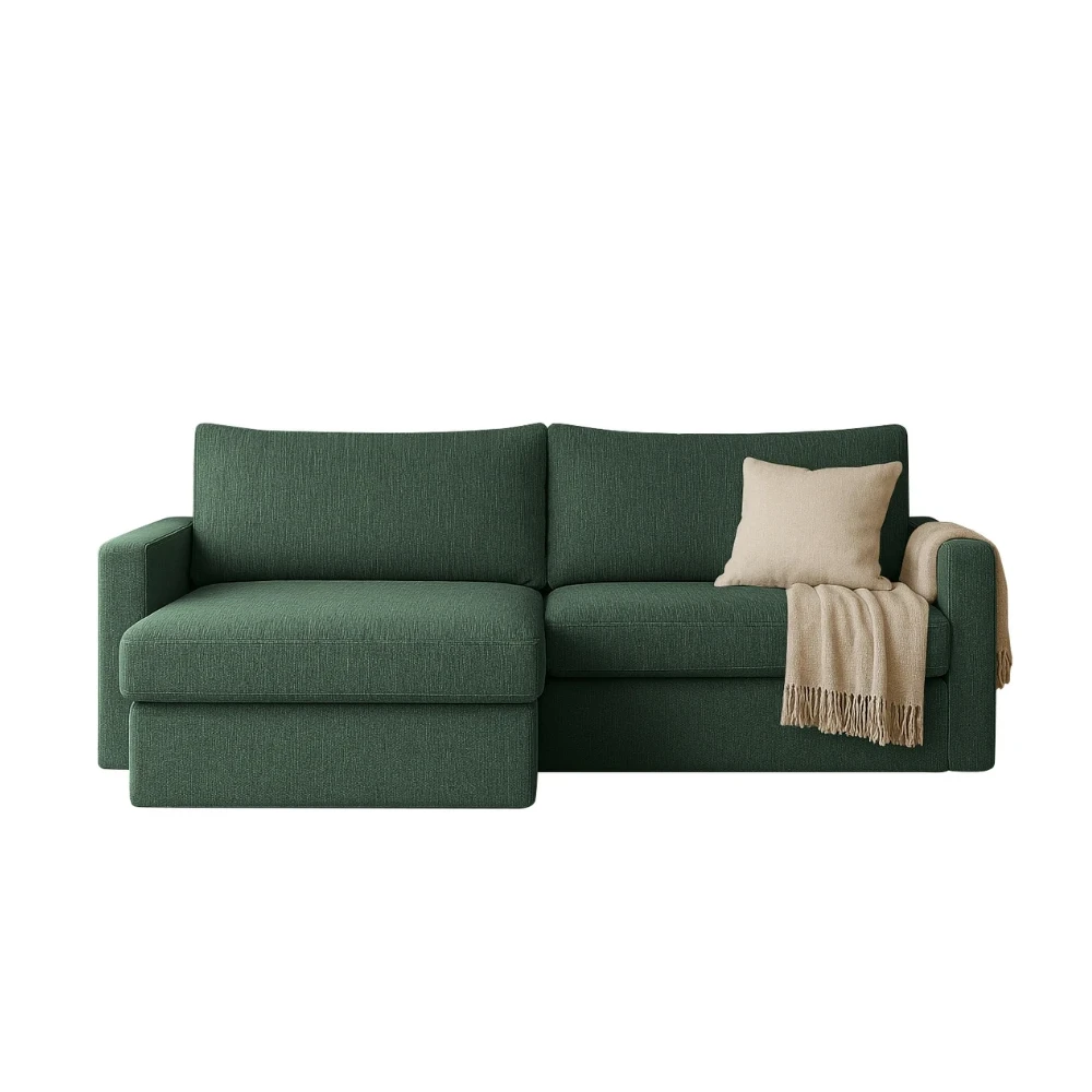 FLUX MINI L-förmiges minimalistisches Ecksofa mit Schlaffunktion FLUX MINI L-förmiges minimalistisches Ecksofa mit Schlaffunktion
