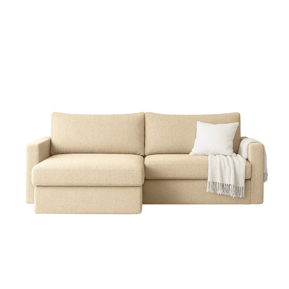 FLUX MINI L-förmiges minimalistisches Ecksofa mit Schlaffunktion FLUX MINI L-förmiges minimalistisches Ecksofa mit Schlaffunktion
