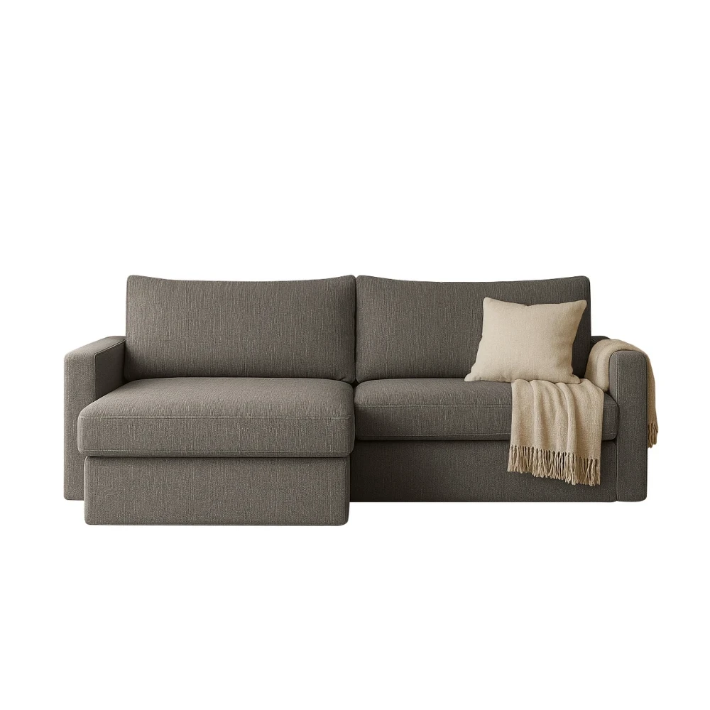 FLUX MINI L-förmiges minimalistisches Ecksofa mit Schlaffunktion FLUX MINI L-förmiges minimalistisches Ecksofa mit Schlaffunktion