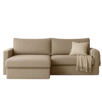 FLUX MINI L-förmiges minimalistisches Ecksofa mit Schlaffunktion