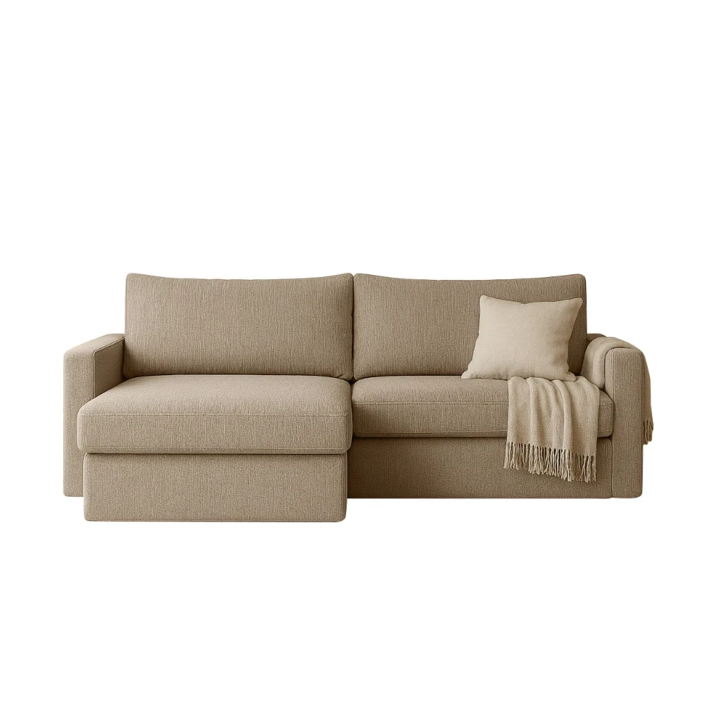 FLUX MINI L-förmiges minimalistisches Ecksofa mit Schlaffunktion FLUX MINI L-förmiges minimalistisches Ecksofa mit Schlaffunktion