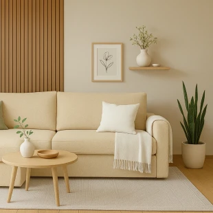 FLUX MINI L-förmiges minimalistisches Ecksofa mit Schlaffunktion