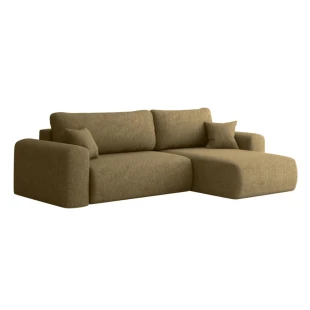 Ecksofa CALM L-Form abgerundet, universell, ausziehbar