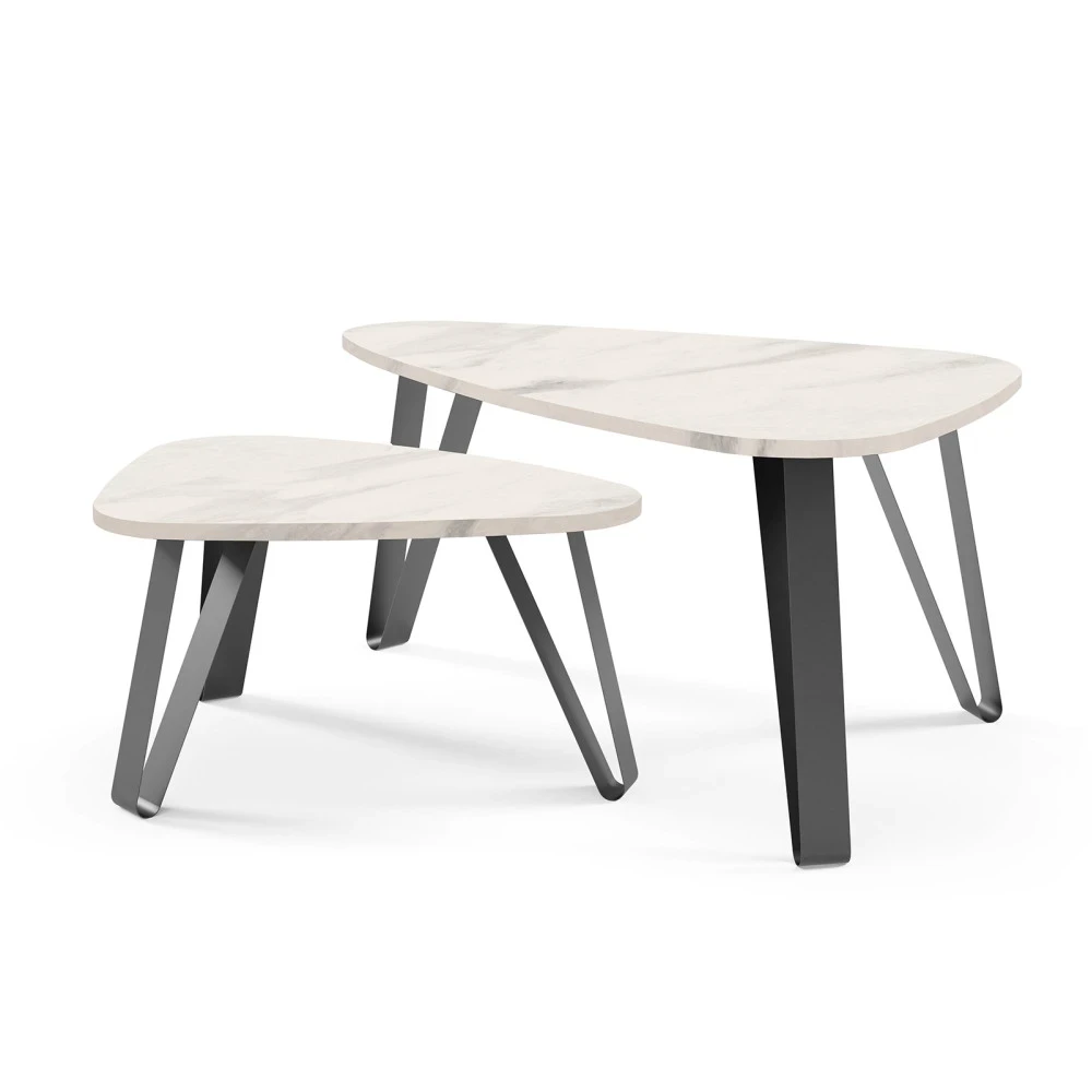 Couchtisch ORIS 2in1 Bein Kaschmir Weiß Schwarz zur Auswahl Couchtisch ORIS 2in1 Bein Kaschmir Weiß Schwarz zur Auswahl