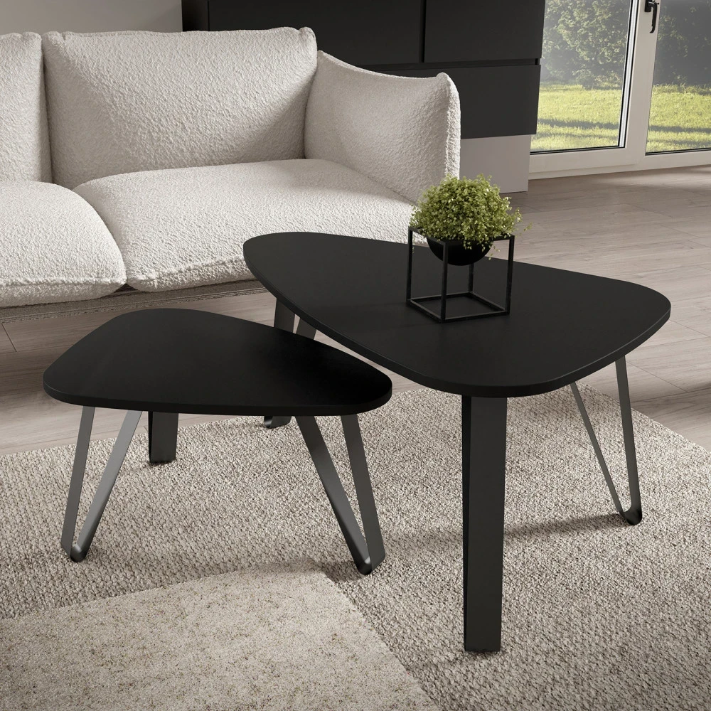 Couchtisch ORIS 2in1 Bein Kaschmir Weiß Schwarz zur Auswahl Couchtisch ORIS 2in1 Bein Kaschmir Weiß Schwarz zur Auswahl