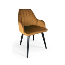 Polsterstuhl LS109 Loft Knöpfe gesteppt moderner Schalensessel Marineblau