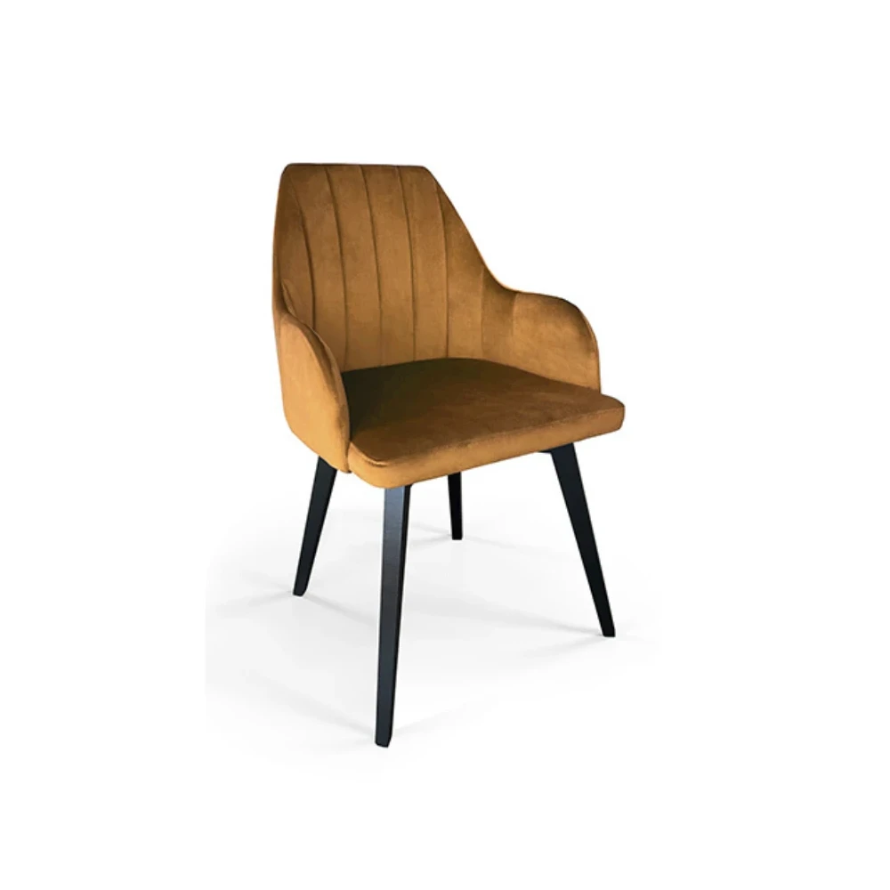 Polsterstuhl LS109 Loft Knöpfe gesteppt moderner Schalensessel Marineblau