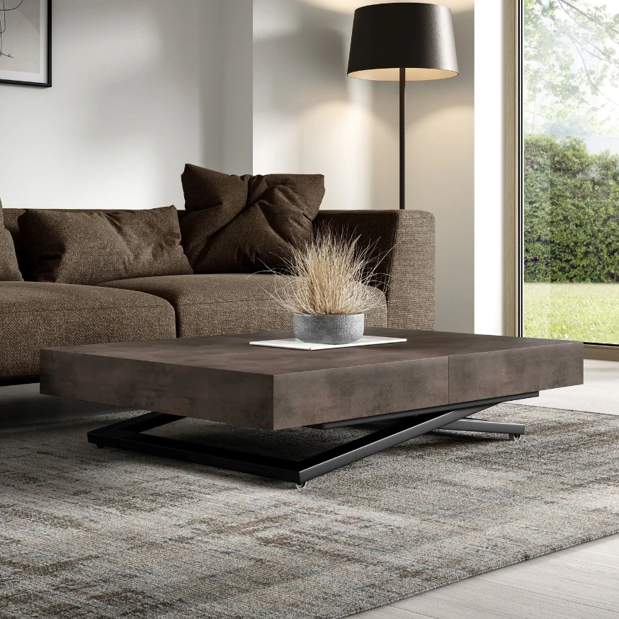 Höhenverstellbarer Couchtisch SANDI  ausziehbarer Höhenverstellbarer Couchtisch SANDI  ausziehbarer