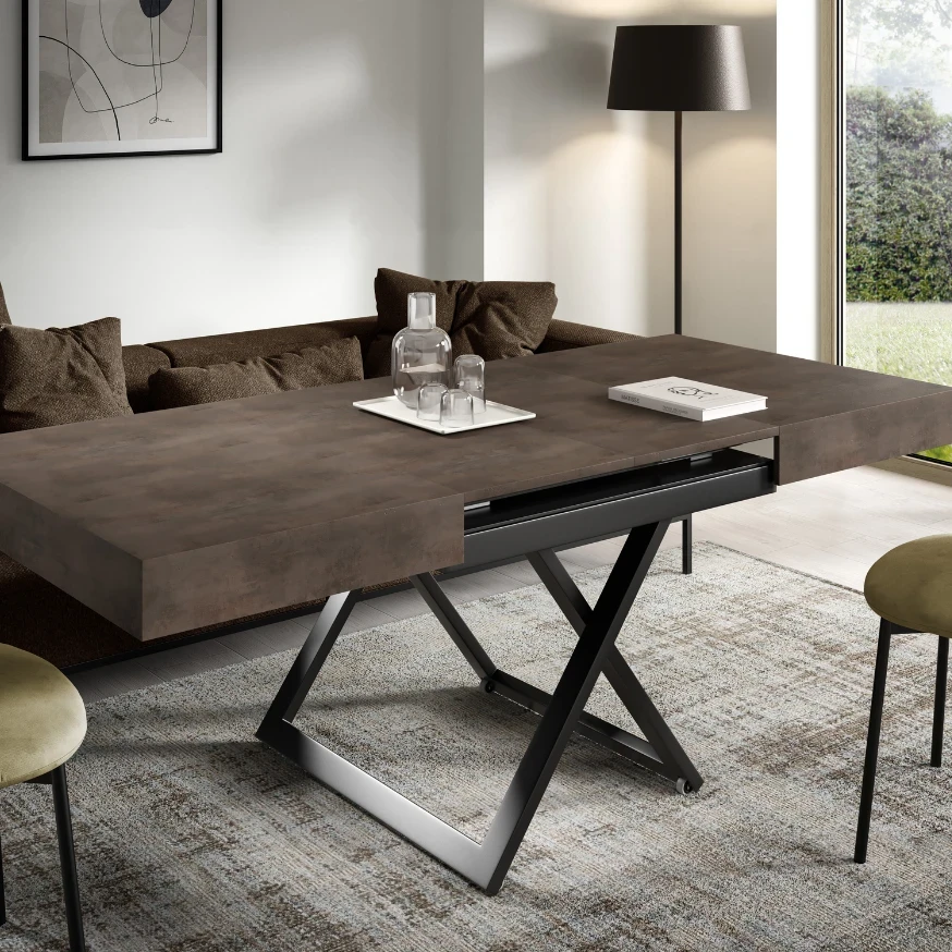 Höhenverstellbarer Couchtisch SANDI  ausziehbarer Höhenverstellbarer Couchtisch SANDI  ausziehbarer