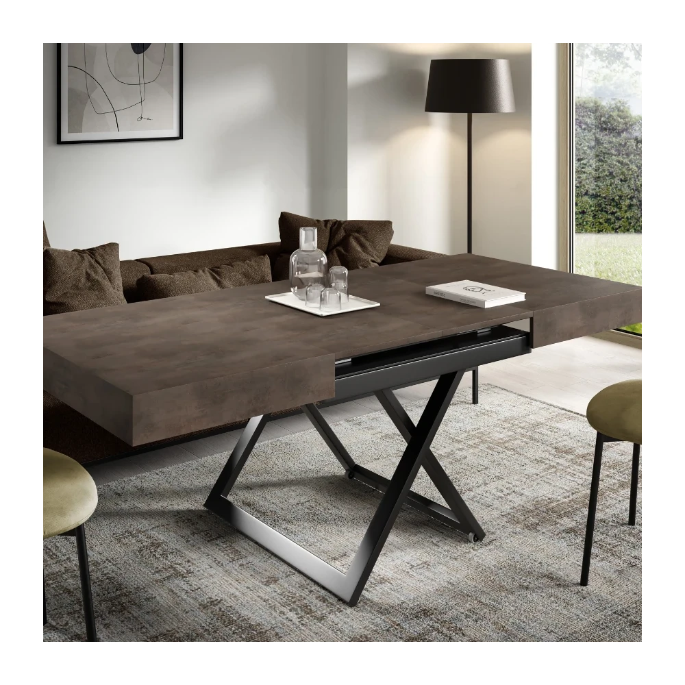 Höhenverstellbarer Couchtisch SANDI  ausziehbarer Höhenverstellbarer Couchtisch SANDI  ausziehbarer