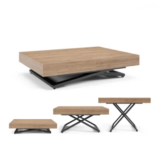 Höhenverstellbarer Couchtisch SANDI  ausziehbarer