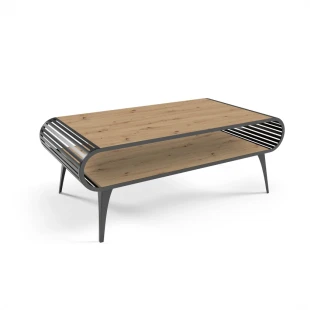 Couchtisch AVO mit Ablage abgerundet durchbrochen