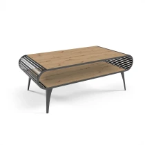 Couchtisch AVO mit Ablage abgerundet durchbrochen