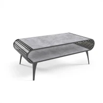 Couchtisch AVO mit Ablage abgerundet durchbrochen