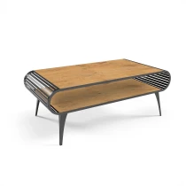 Couchtisch AVO mit Ablage abgerundet durchbrochen